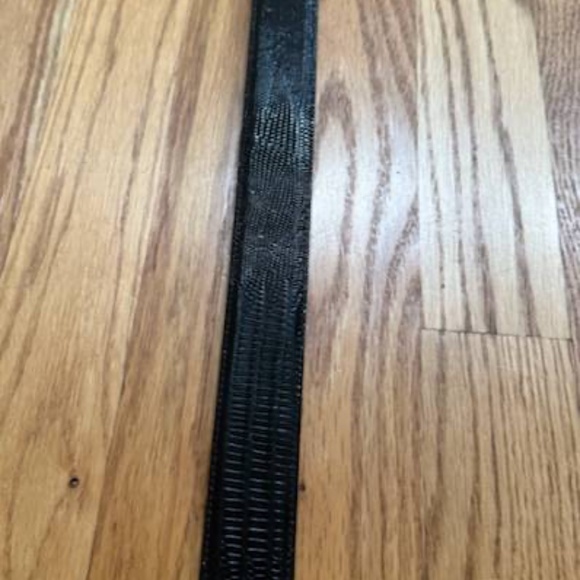 Genuine lizard belt by John Rippel of Santa Fe (black, size 32) - Picture 1 of 6